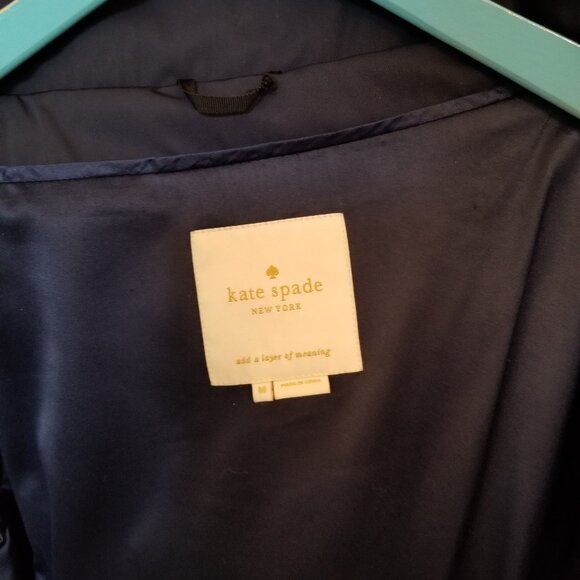 Kate Spade Funnel-Neck Puffer Coat With Bow - Picture 3 of 9